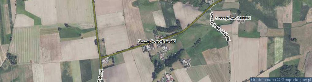 Zdjęcie satelitarne Szczepkowo-Pawełki ul.