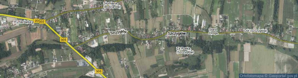 Zdjęcie satelitarne Szczygłów ul.