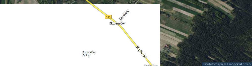 Zdjęcie satelitarne Szpinalów ul.