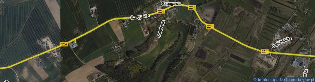 Zdjęcie satelitarne Szpęgawa ul.