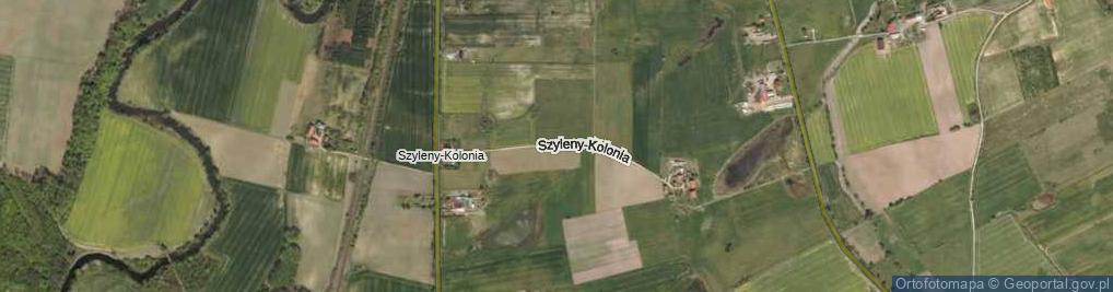 Zdjęcie satelitarne Szyleny-Kolonia ul.