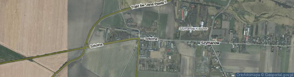 Zdjęcie satelitarne Szkolna ul.