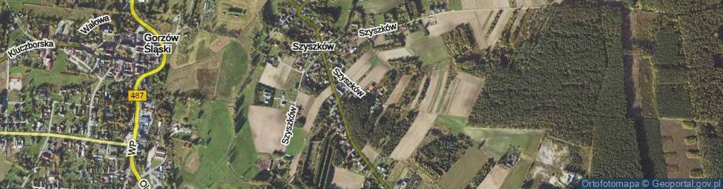 Zdjęcie satelitarne Szyszków ul.