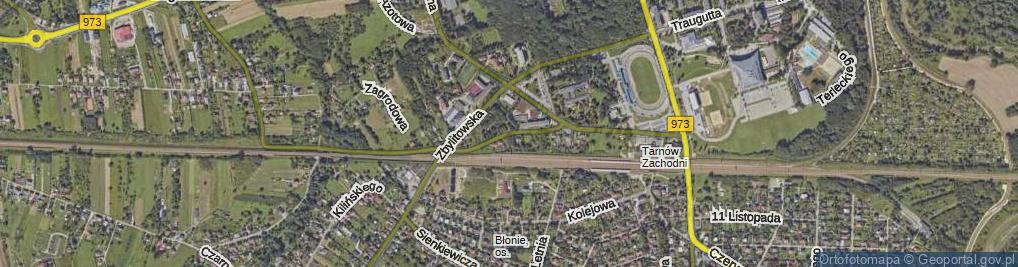 Zdjęcie satelitarne Szarych Szeregów ul.