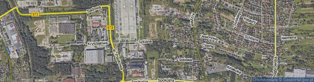 Zdjęcie satelitarne Szklana ul.