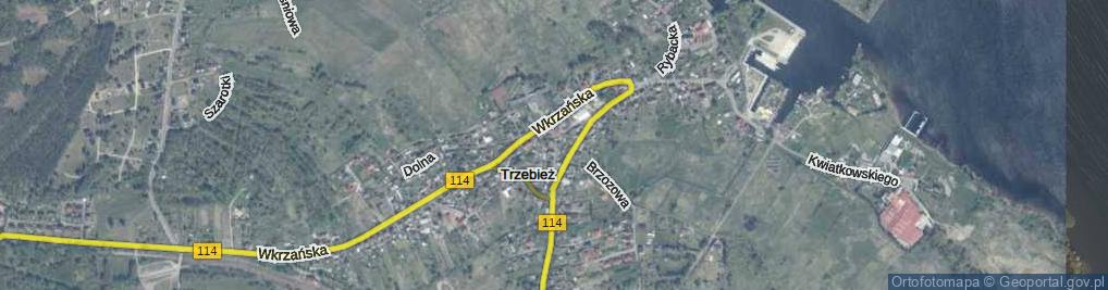 Zdjęcie satelitarne Szkolna ul.