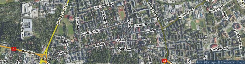 Zdjęcie satelitarne Szeroka ul.