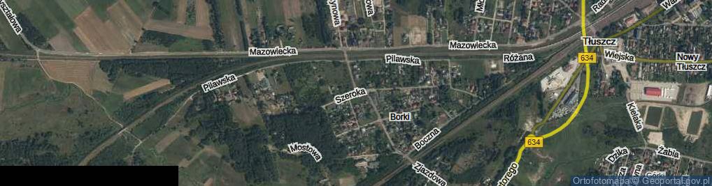Zdjęcie satelitarne Szeroka ul.