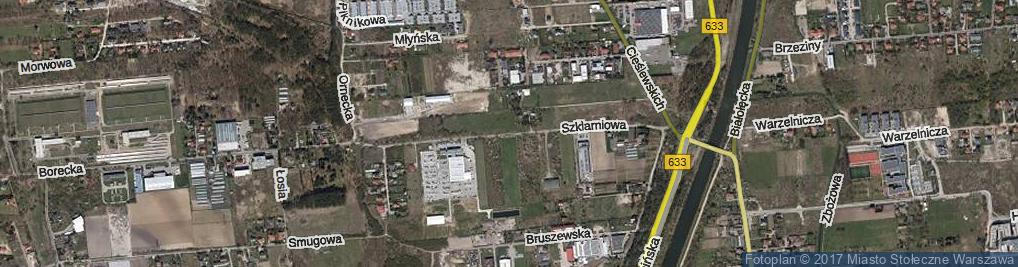Zdjęcie satelitarne Szklarniowa ul.
