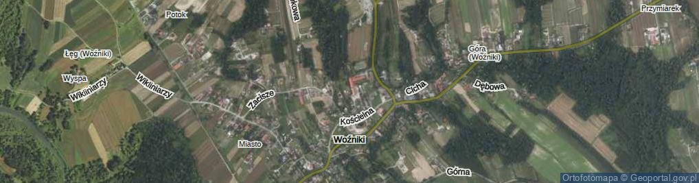 Zdjęcie satelitarne Szkolna ul.