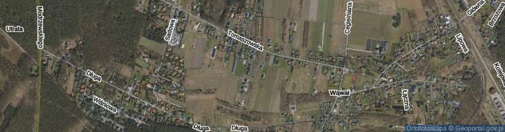 Zdjęcie satelitarne Szmaragdowa ul.