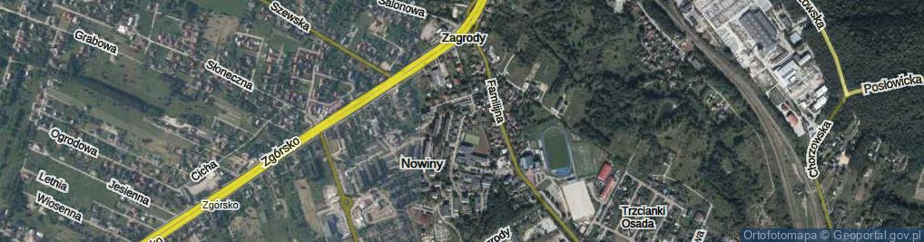 Zdjęcie satelitarne Szkolna ul.