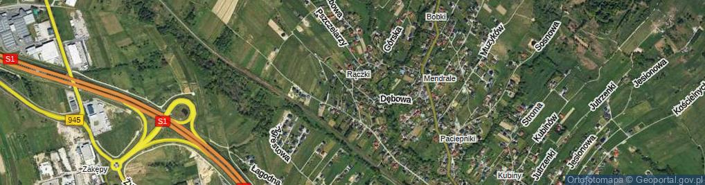 Zdjęcie satelitarne Szczęśliwa ul.