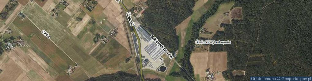 Zdjęcie satelitarne Szklanych Domów ul.