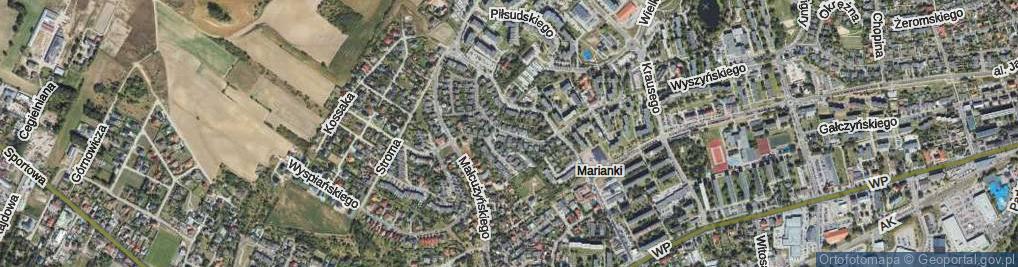 Zdjęcie satelitarne Szymanowskiego Karola ul.