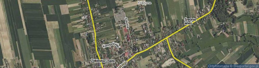 Zdjęcie satelitarne Szkolna ul.