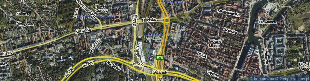 Zdjęcie satelitarne Targ Sienny ul.