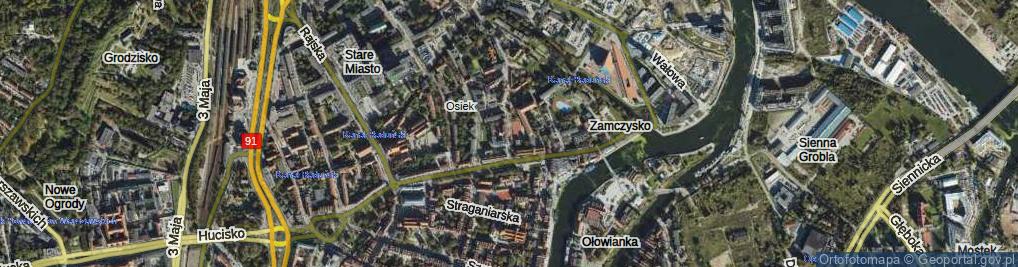 Zdjęcie satelitarne Tartaczna ul.