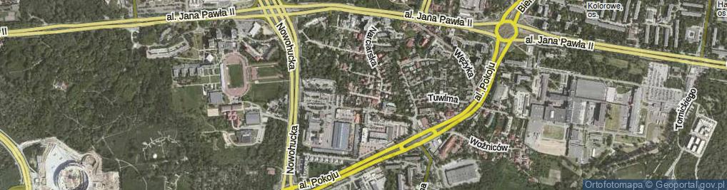 Zdjęcie satelitarne Tabaczna ul.