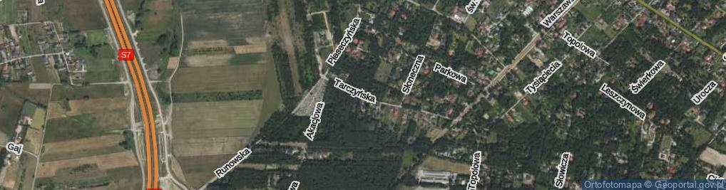 Zdjęcie satelitarne Tarczyńska ul.