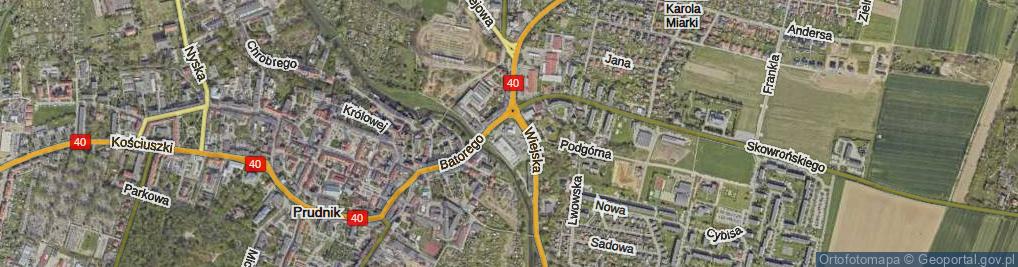 Zdjęcie satelitarne Tabory ul.