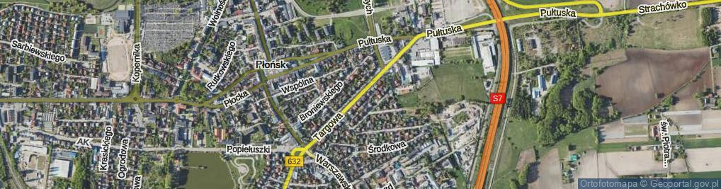 Zdjęcie satelitarne Targowa ul.