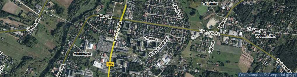 Zdjęcie satelitarne Targowa ul.