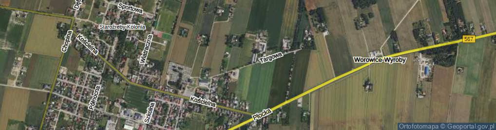 Zdjęcie satelitarne Targowa ul.