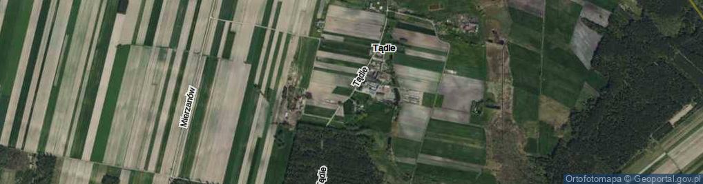 Zdjęcie satelitarne Tądle ul.