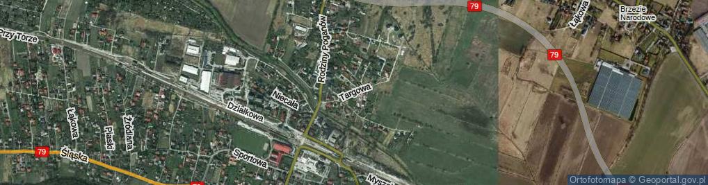 Zdjęcie satelitarne Targowa ul.