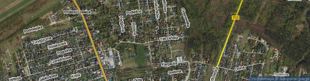 Zdjęcie satelitarne Tatrzańska ul.