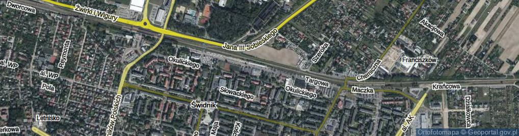 Zdjęcie satelitarne Targowa ul.