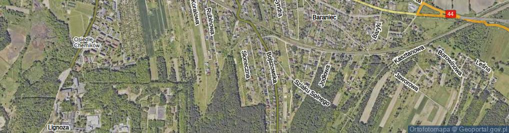 Zdjęcie satelitarne Tęczowa ul.