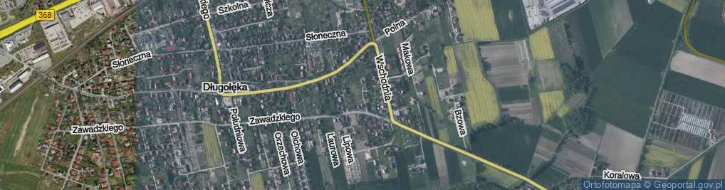 Zdjęcie satelitarne Tęczowa ul.