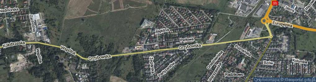 Zdjęcie satelitarne Tęczowa ul.