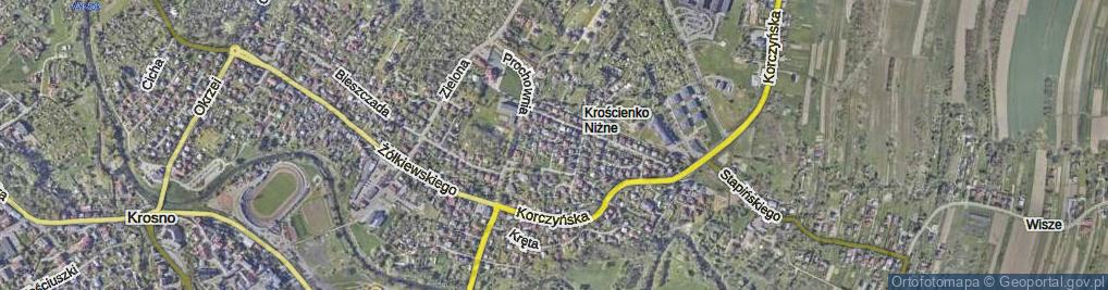 Zdjęcie satelitarne Tebicha Piotra ul.