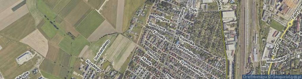Zdjęcie satelitarne Tetmajera Włodzimierza ul.