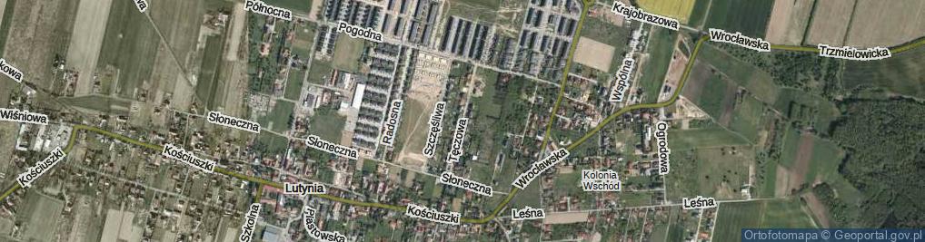 Zdjęcie satelitarne Tęczowa ul.