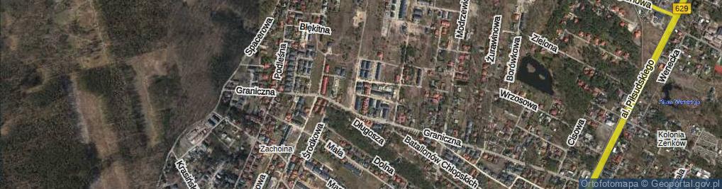 Zdjęcie satelitarne Tęczowa ul.