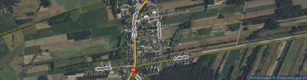 Zdjęcie satelitarne Tęczowa ul.