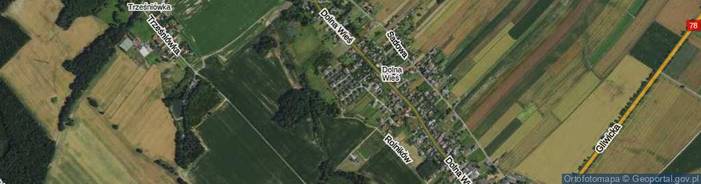 Zdjęcie satelitarne Tęczowa ul.