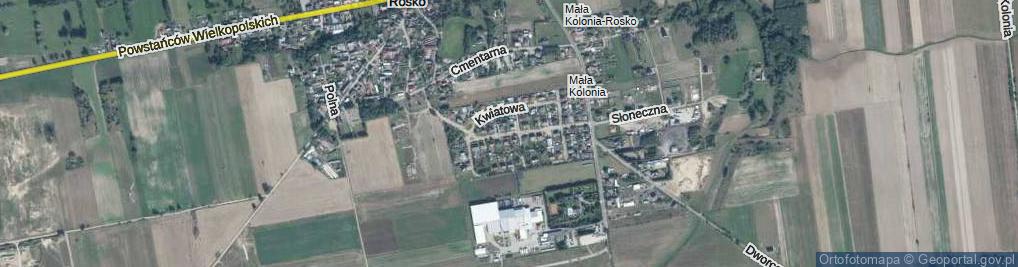 Zdjęcie satelitarne Tęczowa ul.