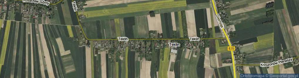Zdjęcie satelitarne Teklin ul.