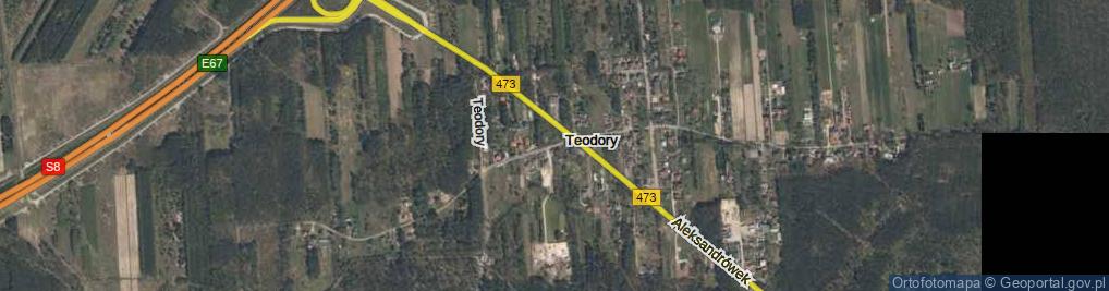 Zdjęcie satelitarne Teodory ul.