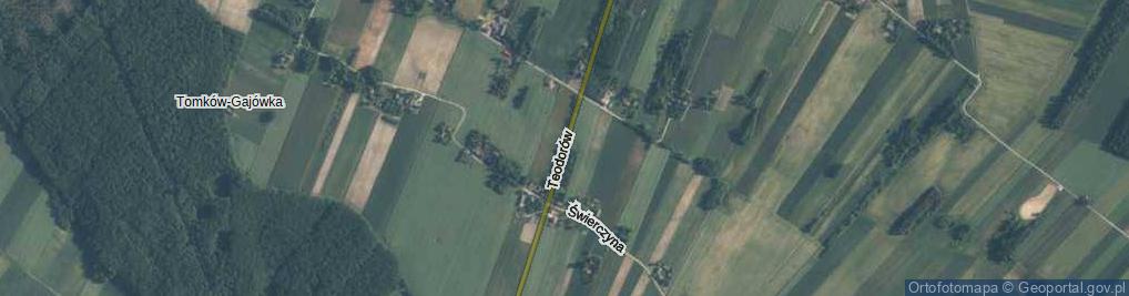 Zdjęcie satelitarne Teodorów ul.