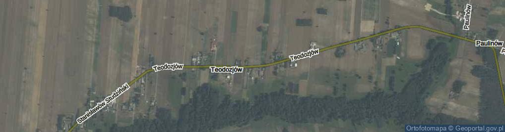 Zdjęcie satelitarne Teodozjów ul.