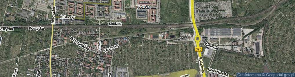 Zdjęcie satelitarne Terenowa ul.