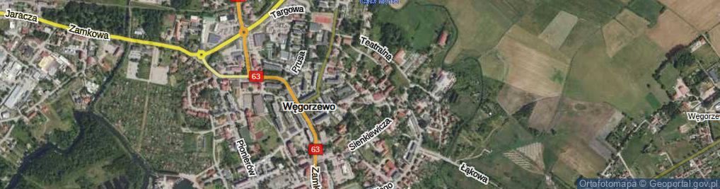 Zdjęcie satelitarne Teatralna ul.