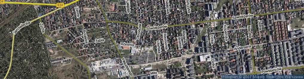 Zdjęcie satelitarne Tęczowa ul.