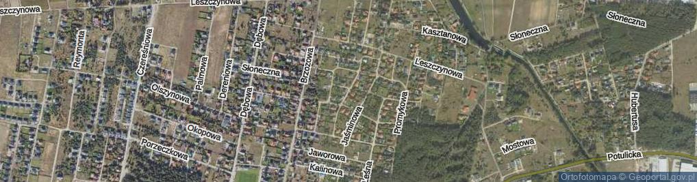 Zdjęcie satelitarne Tęczowa ul.